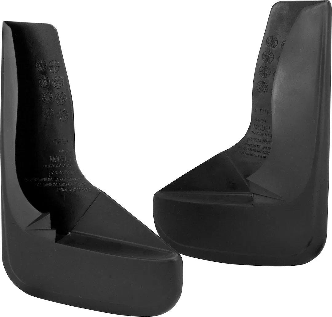 6401 – HOPKINS Mud Flap, Multi-Fit Set Of 2 Contoured Without Logo Black OE-Approved Material Screw On Requires Insta...